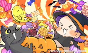 イラストのお仕事-ハロウィンジャンボ宝くじ